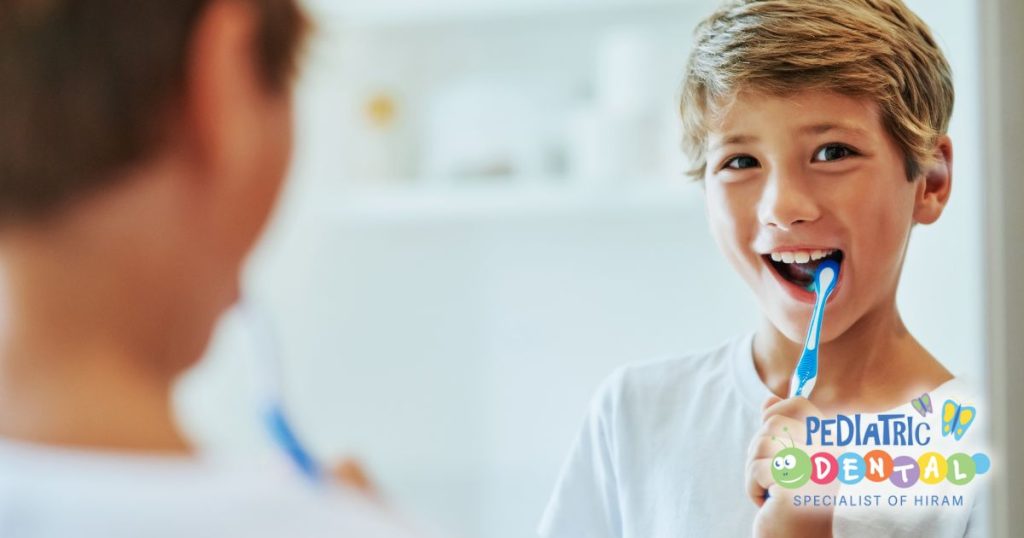 Kid Brushing Teeth Hiram Ga